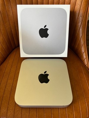 APPLE MAC MINI WITH BOX 500 GB SS HD 2 GB RAM FACTORY RESET A1347 COMPUTER CLEAN
