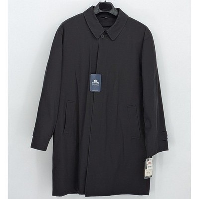 NEW Stafford Large Long $199 Black All Weather Zip Out Liner Water Repellent