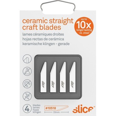 Slice 10518 Ceramic Craft Knife Blades, Finger Friendly, Rounded Tip