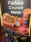 Five Nights At Freddy's 2 Popeyes Promotional Sign [68"X42" Corrugated Plastic]