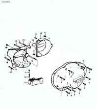 Suzuki GT500 76-77 Stainless Steel Engine Covers Allen Screws Bolts Kit