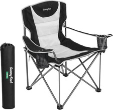 Oversized Camping Chair for Big  Tall Adults, Heavy Duty Folding Cam
