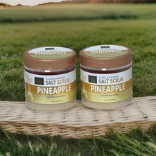 2X Dead Sea Collection pineapple Salt Scrub with Natural Dead Sea Minerals
