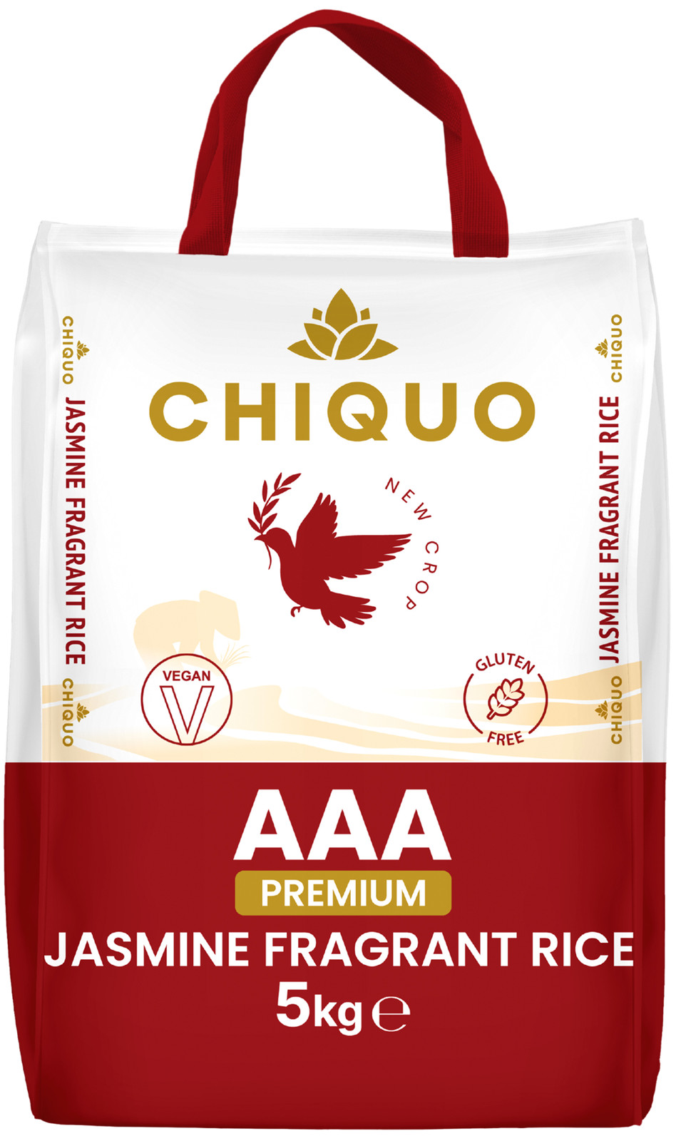 Chiquo AAA Premium Jasmine Fragrant Rice 5kg – Vegan & 100% Gluten Free