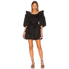 Ulla Johnson Giselle Dress in noir black NWT size 2 no belt