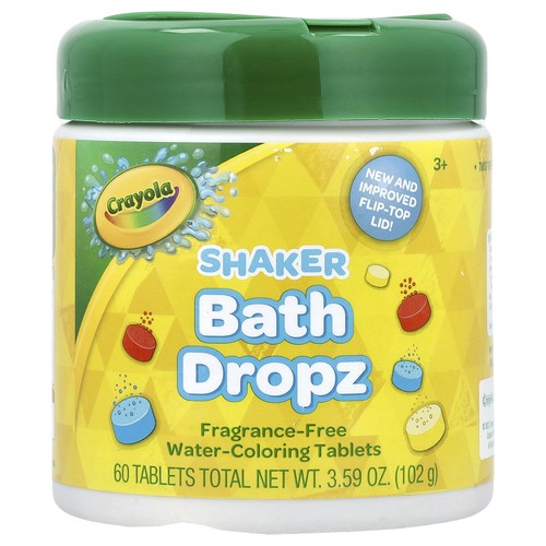 Shaker Bath Dropz, 3+, Fragrance-Free, 60 Tablets, 3.59 oz (102 g)