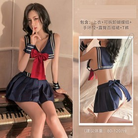 New Womens Sailor Suit JK Uniform Bow Cosplay Costume Sexy Lingeries Sleepwear