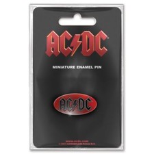 Image of AC/DC Logo Miniature Metal Pin Badge Officially Licensed Merchandise
