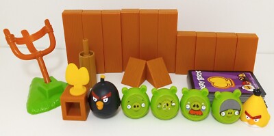 Angry Birds Bomb Pigs Figure Launcher Cards Playset Mixed Toy Lot By Rovio