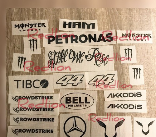 Lewis Hamilton F1 Driver Helmet 22 Decals Vinyl Stickers Black Or White ...
