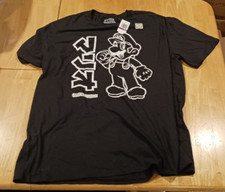 NEW Super Mario Brothers 2XL 100 Cotton - Adult T-Shirt Kanji OFFICIAL NINTENDO