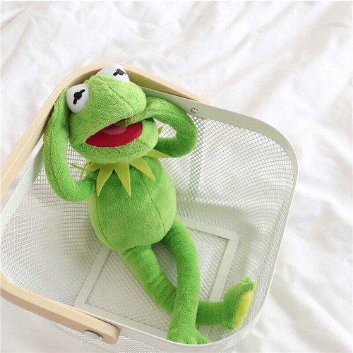 60cm Kermit the Frog Hand Puppet Soft Plush Stuffed Doll Toy Kids Birthday Gift~ - Picture 11 of 20