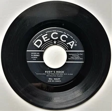 Rudy's Rock / Blue Comet Blues:  Bill Haley and The Comets:  Decca 9-30085:  VG