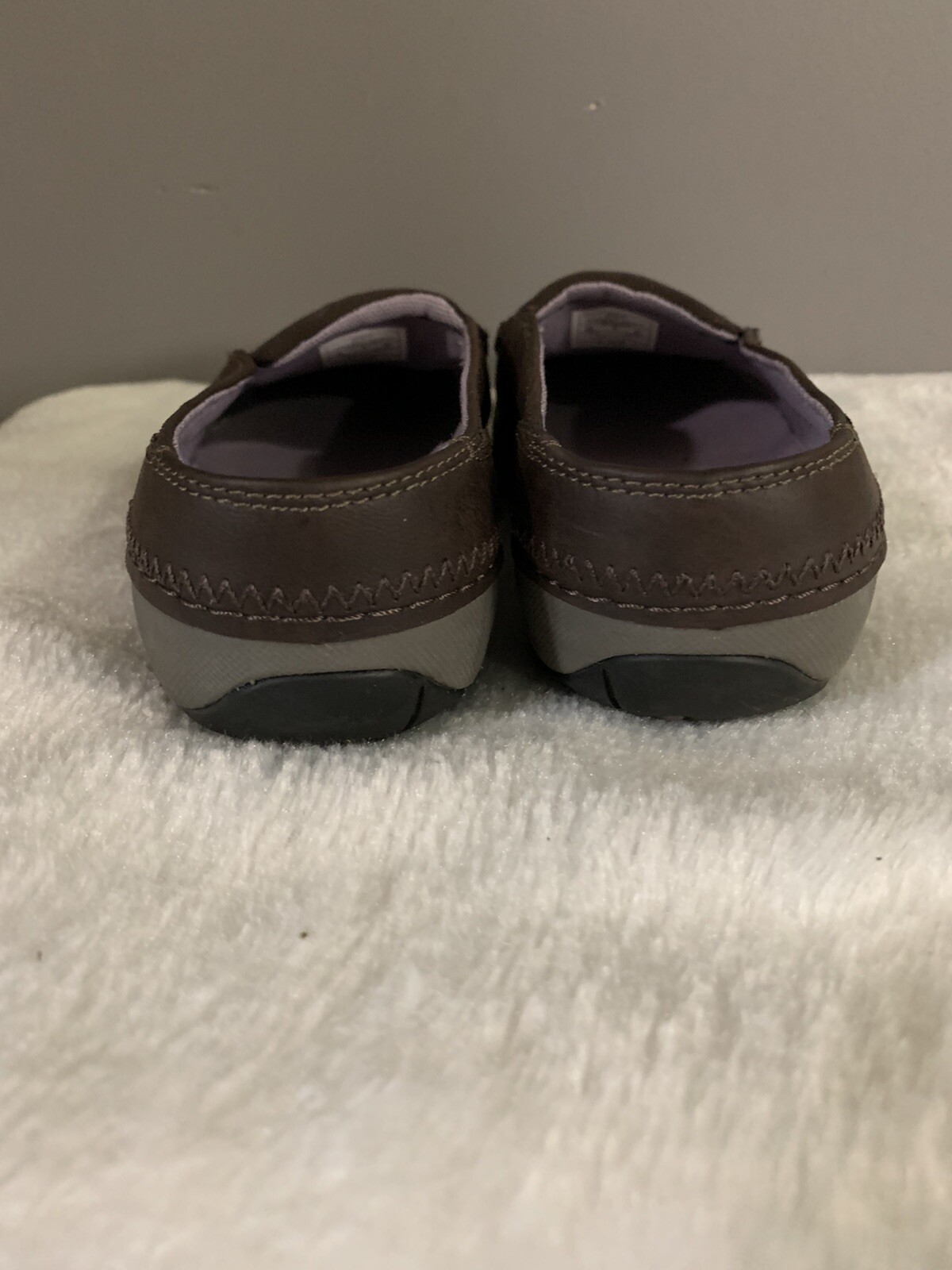 Mocassini donna Merrell espresso slip on pelle marrone misura 6 5 scarpe