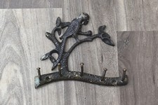 Vintage collectible Brass Key Rope Cup Hanger Kitchen school hook  House Decor