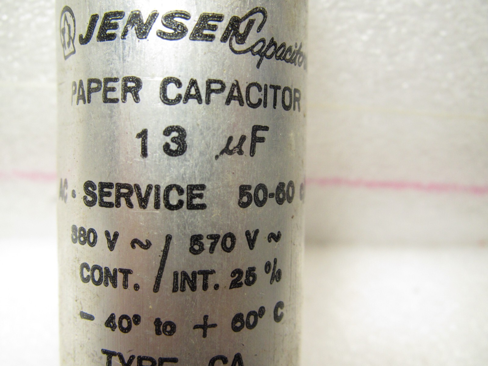 JENSEN 1.3 uf 380VAC450VDC Low ESR PAPER IN OIL CAPACITOR DENMARK eBay