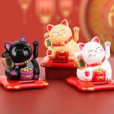 Neko Chinese Lucky Waving Cat Beckoning Maneki Neko Feng Shui Wealth Fortune