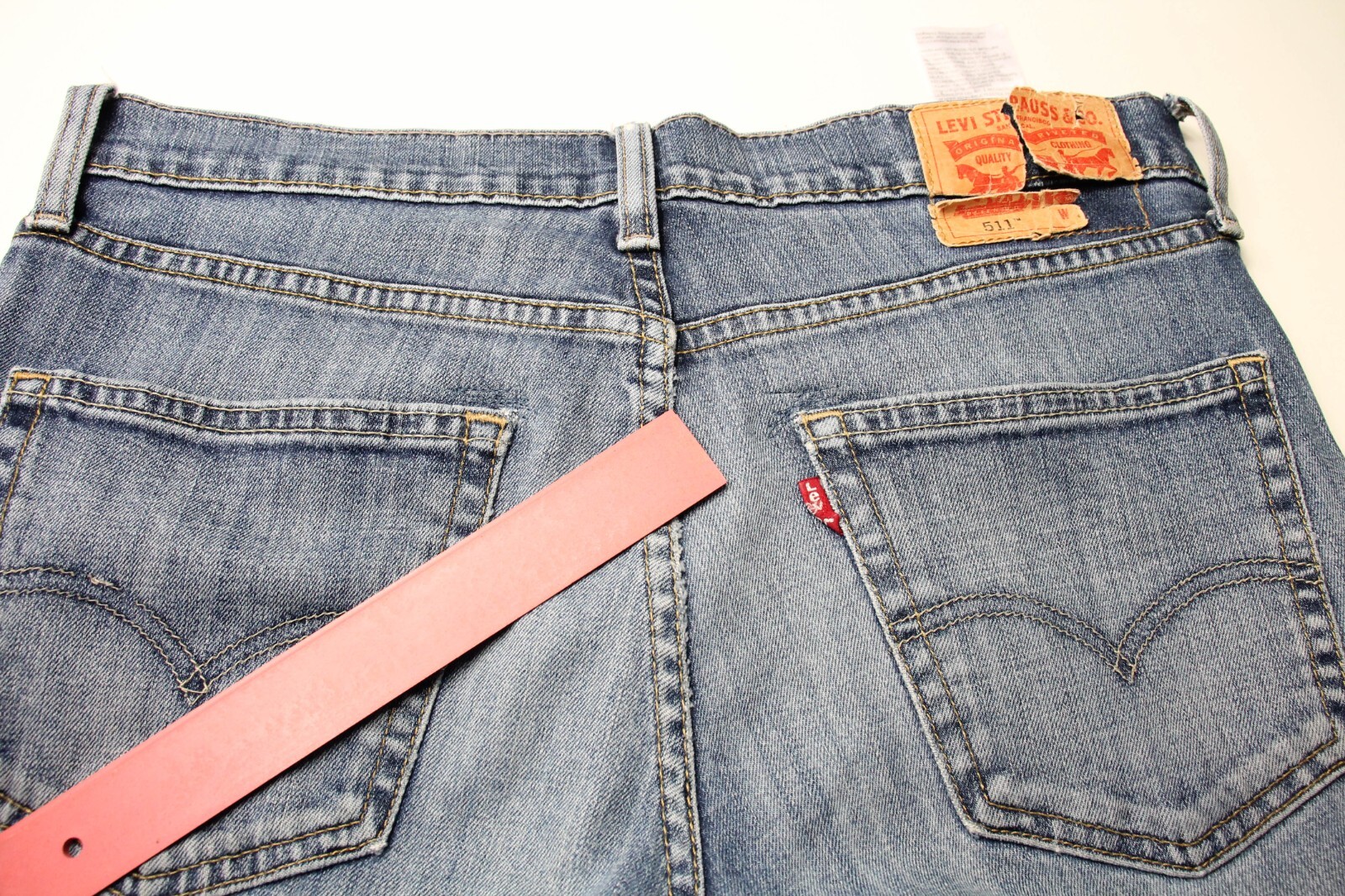 LEVI'S 511 Jeans Men's W32/~L28 Slim Fit Stretch Zip Fly Fade Effect thumbnail 16