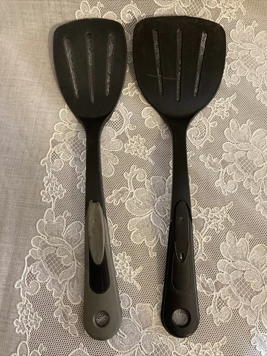 Lot Of 2 Taylor Made Nylon Spatulas Black Gray 12”