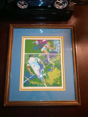 Vintage Serigraph by TED TANABE 280/350 Champion Suite ''Set Point'' Hand Signed