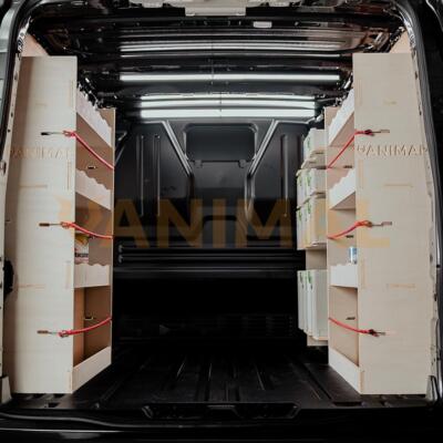 Ford Transit Custom 2012-2023 SWB Triple Van Racking Pack x4