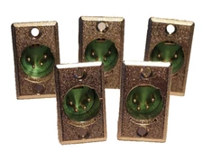 Switchcraft 4-pin Chassis Mount Male Connector 5 pack