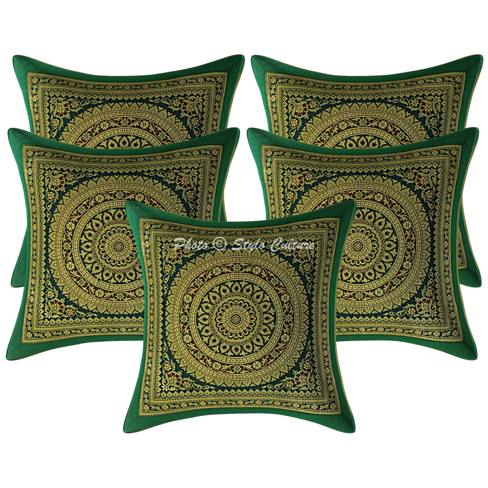 Brocade Jacquard Floor Pillows Cases Boho Car Boho Room Decorative Cushion Cover