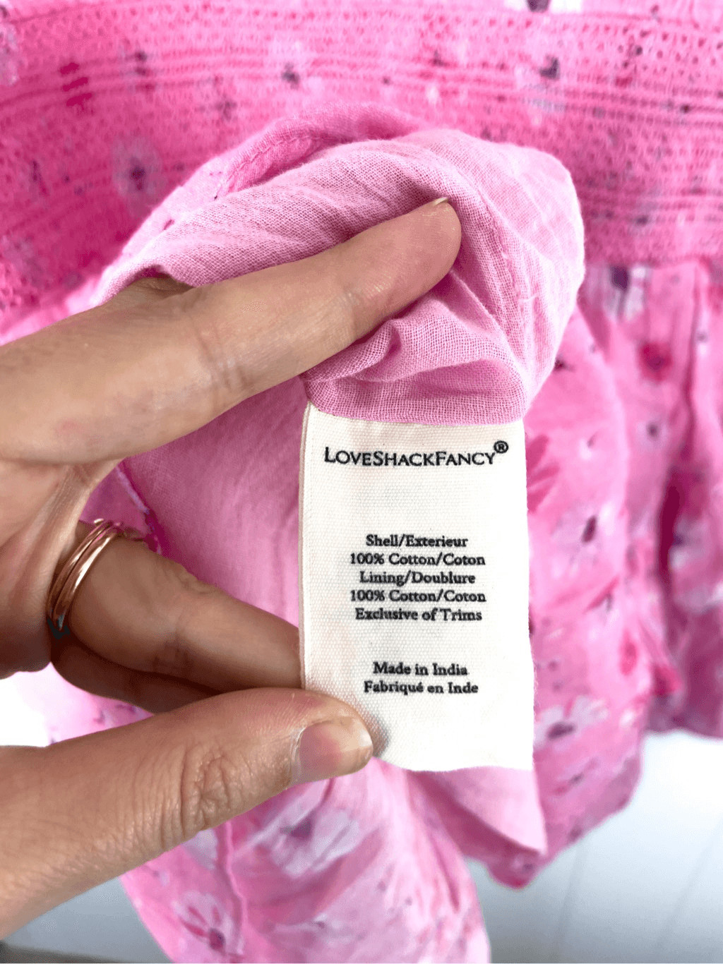 LoveShackFancy Norelli Printed Ruffled Dress Pink… - image 13