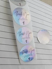 💥100PCS Thank You For Supporting My Business Decals Seals Labels Craft Stickers