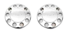 For Volvo Truck Bus Universal Stainless Steel 22.5 Wheel Covers 2 Pcs For Volvo Truck Bus Universal Stainless Steel 22.5 Wheel Covers 2 Pcs