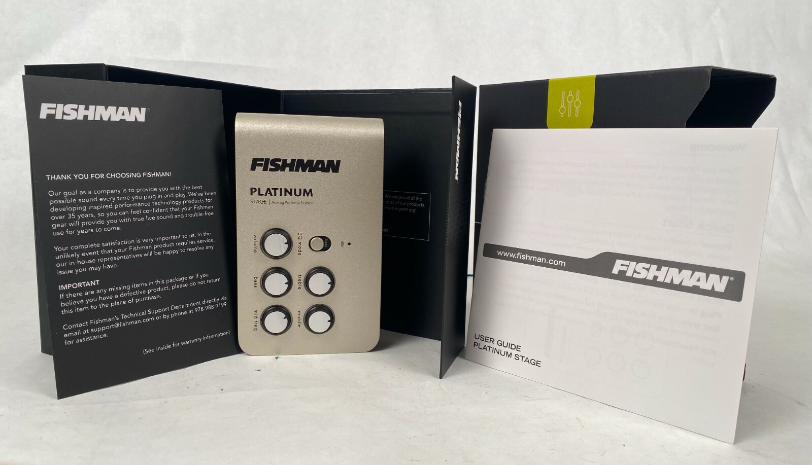 FISHMAN PLATINUM STAGE ANALOG PREAMPLIFICATION + D.I. PEDAL PRO-PLT-301 Nowe akcje