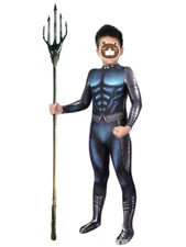 Aquaman 2 Arthur Curry Costume Cosplay Bodysuit Kids Jumpsuit Full Suit Zentai