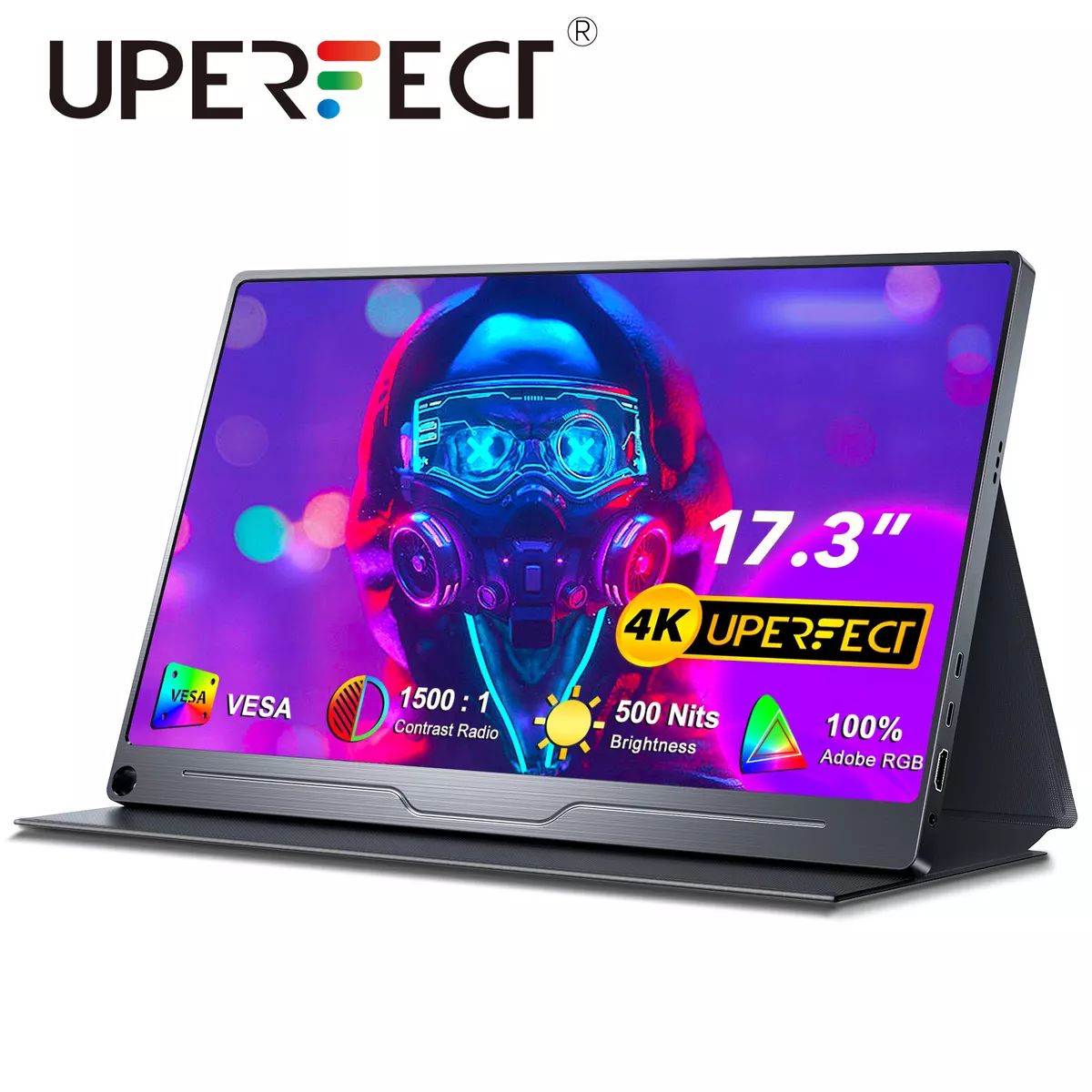 UPERFECT 4K Portable Monitor 17.3 UHD 3840*2160 USB C Extend