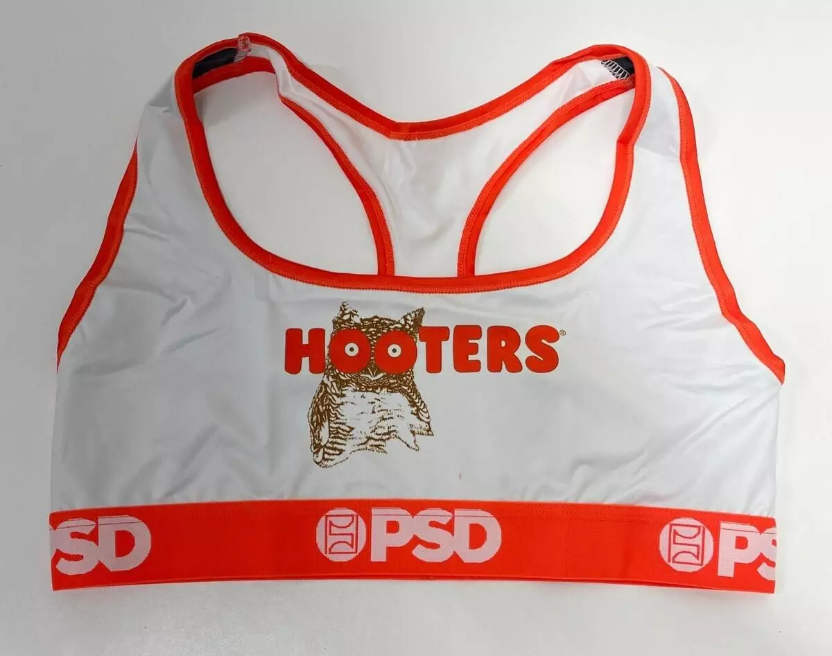 PSD Womens L Hooters Uniform Sports Bra 1214T1042 Underwear Retro Lingerie