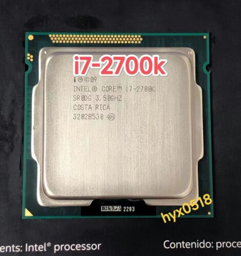Processeur Intel Core i7-2700K SR0DG 3,5 GHz quatre cœurs LGA1155 8 Mo CPU 95 W testé - Photo 1 sur 4