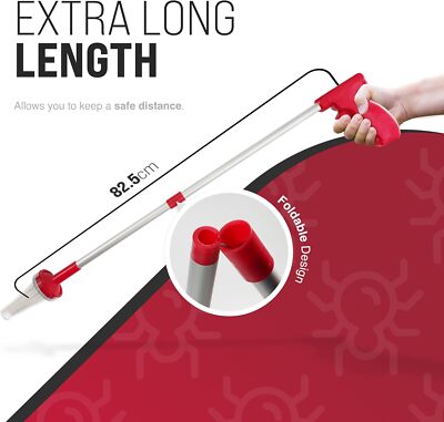 Long Handle Spider Catcher Grabber Removal Safe Humane Bug Trap - Foto 3