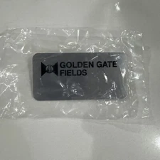 (1) SILVER Golden Gate Fields Employee NAME BADGE PIN FASTENER