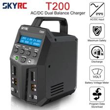 SKYRC T200 AC/DC Lipo Battery Balance Charger Discharger for RC Car Battery