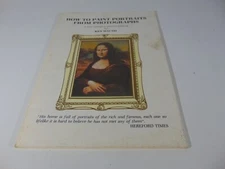 Art Lesson Booklet How to Paint Portaits from Photographs Ken Maund