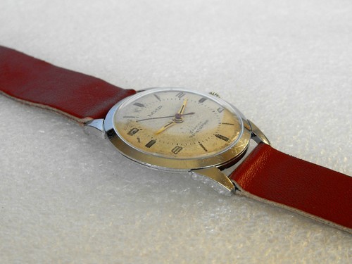 Hermoso reloj de pulsera mecánico de 8 mm delgado vintage de la URSS *МИР*PAZ* Buen estado años 60 - Imagen 3 de 12