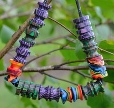 Lanyard Bead micarta Paracord Lanyard bead knife handle bead key chain