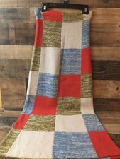 VTG Patchwork Maxi Skirt Wool Boucle Blend Boho Retro Cottagecore Hong Kong