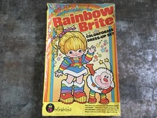 Vintage 80s Rainbow Brite  Twink Dress-Up Colorforms Toy Playset Hallmark 1983