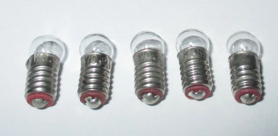 Glühbirne E5.5 3,5 Volt für Krippen-, Puppenhauslampen 5 Stück *NEU*