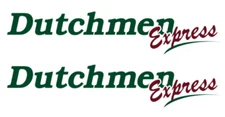 2 x EXPRESS CLASS C DUTCHMEN RV MOTORHOME DECAL STICKER SET