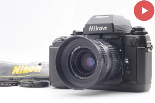 w/ Strap & Hood [Near MINT] Nikon F4 Film Camera AF 35-70mm f/3.3-4.5 Lens JAPAN