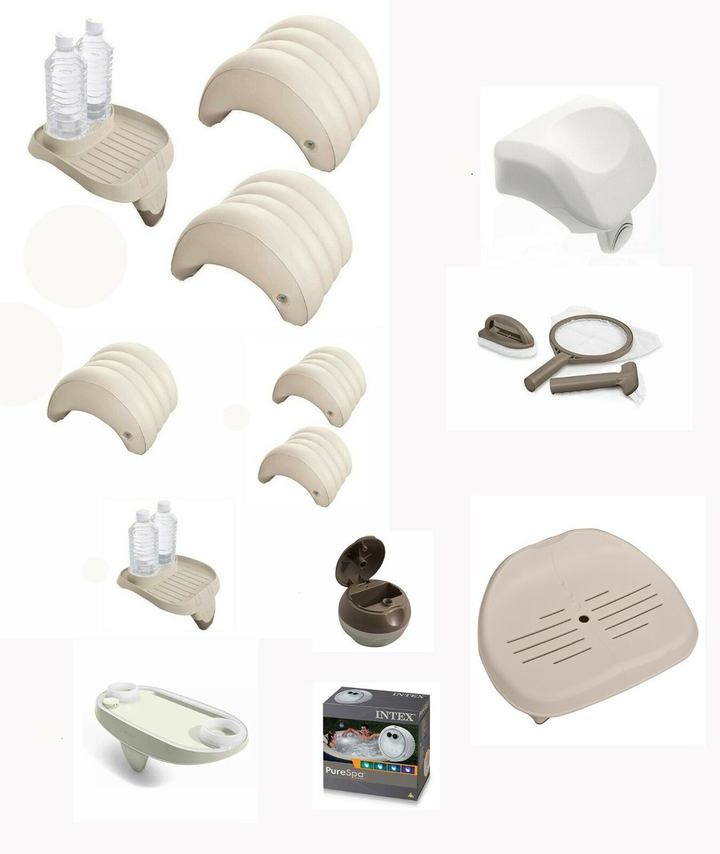 Spa-Set Intex Purespa Bañeras de Hidromasaje Reposacabezas 28501 Bebida