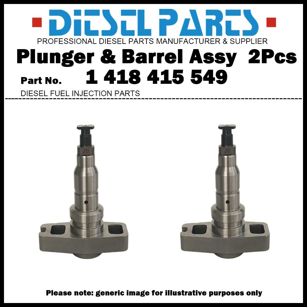 2x Pump Element Plunger and Barrel Assy 1415-549 1418415549 for
