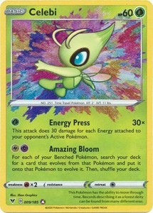 Pokemon Vivid Voltage Celebi Amazing Rare 009 185 Nm Ebay