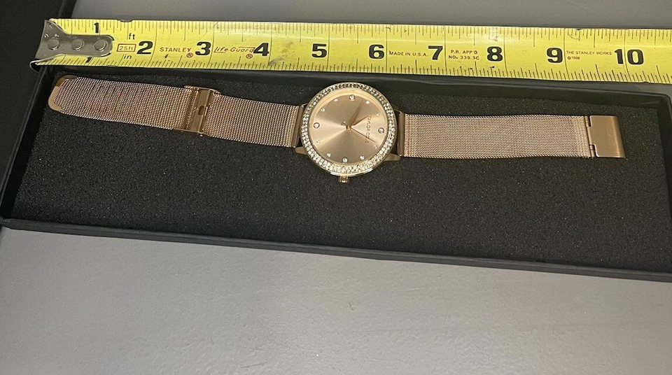 Reloj Taylor Cole Oro Rosa - Necesita Batería Nueva Foto 2 de 4